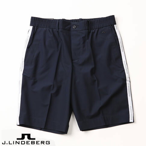 J.LINDEBERG GOLF（ジェイリンドバーグ ゴルフ）サイドライン ハーフパンツ ストレッチ&撥水加工 ショーツ ショートパンツ ネイビー 071-78541-098