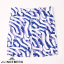 【送料無料!】J.LINDEBERG GOLF(ジェイリンドバーグ ゴルフ)SUMMER HOLIDAY COLLECTION ハーフパンツ ストレッチ&撥水加工 ショーツ ショートパンツ Purple Painted Zebra 071-78742-082(4)