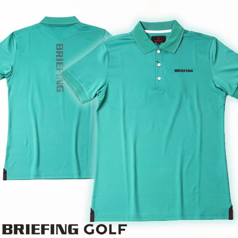 ブリーフィング ゴルフ BRIEFING GOLF 半袖ポロシャツ 背面BRIEFINGロゴプリント MENS TOUR POLO 060 GREEN グリーン bbg231m02-060