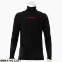 【あす楽】【送料無料！】ブリーフィング ゴルフ BRIEFING GOLF WARM LS HIGH NECK メンズ ロングスリーブTシャツ モックネック 長袖 ウォーム 吸湿発熱 BLACK ブラック brg223m45-010