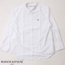 MAISON KITSUNE(レディース)FOX HEAD EMBROIDERY CLASSIC SHIRT メゾンキツネ フォックスヘッド エンブロイダリー クラシック シャツ gw00445wc0025-wh