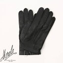 メローラ / MEROLA メローラ 手袋 メローラ グローブ ディアスキン 鹿革xカシミア MEROLA GLOVES ハンドメイド手袋 ブラック ME429...
