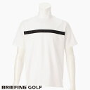 【あす楽】【送料無料！】ブリーフィング ゴルフ BRIEFING GOLF ロゴ オーバーサイズ ハイネック半袖シャツ MENS SLEEVE LOGO HIGH NECK RELAXED FIT ホワイト BRG241M50-000