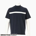 【あす楽】【送料無料！】ブリーフィング ゴルフ BRIEFING GOLF ロゴ オーバーサイズ ハイネック半袖シャツ MENS SLEEVE LOGO HIGH NECK RELAXED FIT ネイビー BRG241M50-076