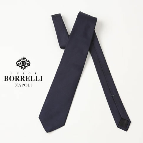 Luigi Borrelli ルイジ ボレッリ ネクタイ ジャガード ネイビー ソリッド シルク100％ xs-nr95-1431-1