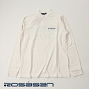 【クリアランスセール】【CLEARANCE】【送料無料!】ロサーセン ROSASEN メンズ メンズゴルフウェア ソロナ天竺 モックネック 長袖シャツ ホワイト 044-23211-005