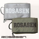 【送料無料!】ROSASEN(ロサーセン)メンズ/レディース ユニセックス シューズケース サイドメッシュ素材 横開き仕様 ロゴプリント シューズバッグ グレー...