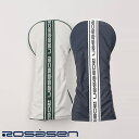 【送料無料!】ROSASEN(ロサーセン)メンズ/レディース ユニセックス ヘッドカバー(ドライバー) ROSASENロゴ入り オフホワイト/ネイビー 2色 046-93301