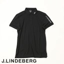 【送料無料!】J.LINDEBERG GOLF(ジェイリンドバーグ ゴルフ)左袖J.LINDEBERG刺繍 x 背面JLブリッジ刺繍 ポロシャツ TOUR TECH SLIM FIT POLO 速乾&通気 4WAYストレッチ ブラック 071-23240(4)