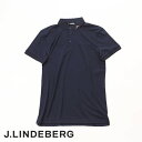 【クリアランスセール】【CLEARANCE】【送料無料!】 J.LINDEBERG GOLF(ジェイリンドバーグ ゴルフ)背面 JLブリッジ バックブリッジシーズン柄ポロシャツ KV PRINT POLO 4WAYストレッチ ネイビーxタイガーブラウン 071-23243-042