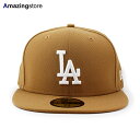 ニューエラ キャップ 59FIFTY ロサンゼルス ドジャース MLB TEAM-BASIC FITTED CAP WHEAT NEW ERA LOS ANGE...