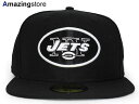 NEW ERA NEW YORK JETS 【NFL TEAM-BASIC/BLACK-WHITE】 ニューエラ ニューヨーク ジェッツ 59FIFTY フィッ...