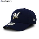 男女兼用 あす楽 ニューエラ キャップ 9FORTY ミルウォーキー ブルワーズ MLB THE LEAGUE GAME ADJUSTABLE CAP NAVY NEW ERA MILWAUKEE BREWERS 帽子 ネイビー /NAVY 23_8RE_0825