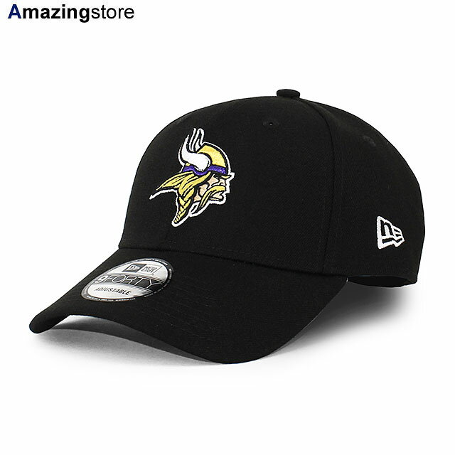 ニューエラ キャップ 9FORTY ミネソタ バイキングス NFL THE LEAGUE ADJUSTABLE CAP BLACK NEW ERA MINNESOTA VIKINGS 帽子 メンズ レディース 男女兼用 ブラック /BLK 24_4RE_0408