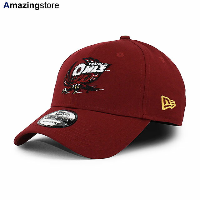 【男女兼用 あす楽】ニューエラ ベースボールキャップ 9FORTY テンプル オウルズ 【NCAA THE LEAGUE ADJUSTABLE CAP/CARDINAL】 NEW ERA TEMPLE OWLS カーディナル /BUR 22_9RE_0929