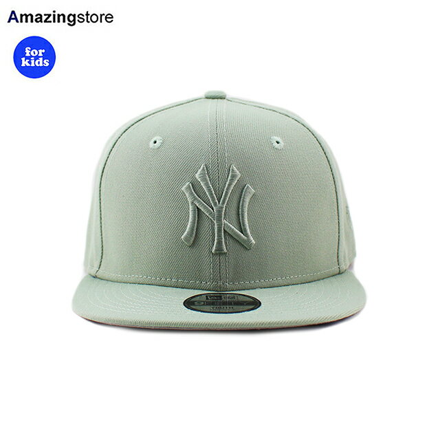 子供用 ニューエラ キャップ 9FIFTY スナップバック ニューヨーク ヤンキース YOUTH MLB TEAM BASIC SNAPBACK CAP EVER GREEN NEW YORK YANKEES 23_12 23_12_2NE