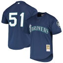 イチローモデル 海外取寄 ミッチェルアンドネス シアトル マリナーズ COOPERSTOWN MESH BATTING PRACTICE JERSEY ROYA...