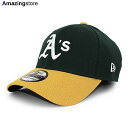 ニューエラ キャップ 39THIRTY オークランド アスレチックス MLB TEAM CLASSIC FLEX FIT CAP GREEN GOLD NEW ERA OAKLAND ATHLETICS 帽子 メンズ レディース 男女兼用 グリーン イエロー /GRN 23_12RE_12_29