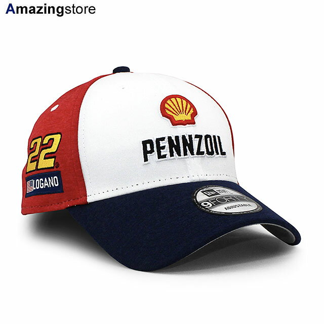 ニューエラ キャップ 9FORTY ナスカー ジョーイ ロガーノ JOEY LOGANO AMERICAN SALUTE PENNZOIL ADJUSTABLE CAP WHITE NAVY RED NEW ERA NASCAR 帽子 メンズ レディース 男女兼用 ホワイト ネイビー レッド /WHT 23_12RE_12_19