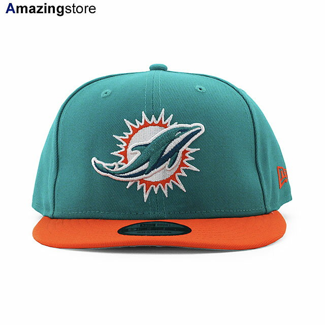 ニューエラ キャップ 9FIFTY スナップバック マイアミ ドルフィンズ NFL 2T TEAM-BASIC SNAPBACK CAP AQUA ORANGE NEW ERA MIAMI DOLPHINS 帽子 アクア オレンジ /AQUA COLOR_BOTTOM 23_12RE_12_29