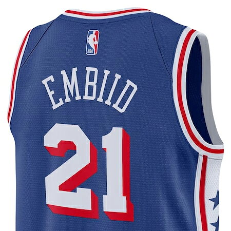Amazingstoreのジョエル エンビードモデル 海外取寄 ナイキ レプリカユニフォーム フィラデルフィア 76ERS SWINGMAN JERSEY ICON EDITION ROYAL BLUE PHILADELPHIA JOEL EMBIID NBA ALL STAR GAME 24_1_｜アングル2