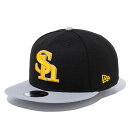 ニューエラ キャップ 9FIFTY スナップバック 福岡ソフトバンク ホークス NPB TEAM LOGO SNAPBACK CAP BLACK GREY ORANGE NEW ERA FUKUOKA SOFTBANK HAWKS