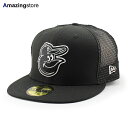 ニューエラ キャップ 59FIFTY ボルチモア オリオールズ MLB BATTING PRACTICE TRUCKER FITTED CAP BLACK NE...