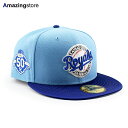 ニューエラ キャップ 59FIFTY カンザスシティ ロイヤルズ MLB 50TH ANNIVERSARY FITTED CAP SKY BLUE NEW ER...