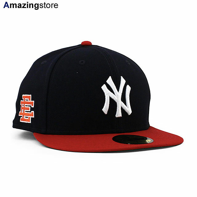 40％OFF！【ERIC EMANUELコラボ】ニューエラ 59FIFTY エリック エマニュエル ニューヨーク ヤンキース 【MLB ERIC EMANUEL FITTED CAP/NAVY-RED】 NEW ERA NEW YORK YANKEES ネイビー レッド ブラーブス BRAVES COLOR BOTTOM 21_12_4EE