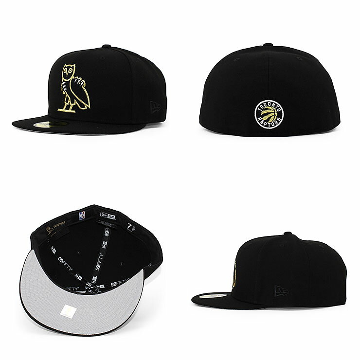 【あす楽】ニューエラ 59FIFTY オクトーバーズベリーオウン トロント ラプターズ 【NBA OCTOBER'S VERY OWN OVO COLLABO FITTED CAP/BLACK】 NEW ERA TORONTO RAPTORS ブラック COLLABORATION コラボ [/BLK COLOR BOTTOM 21_12_4DRAKE]