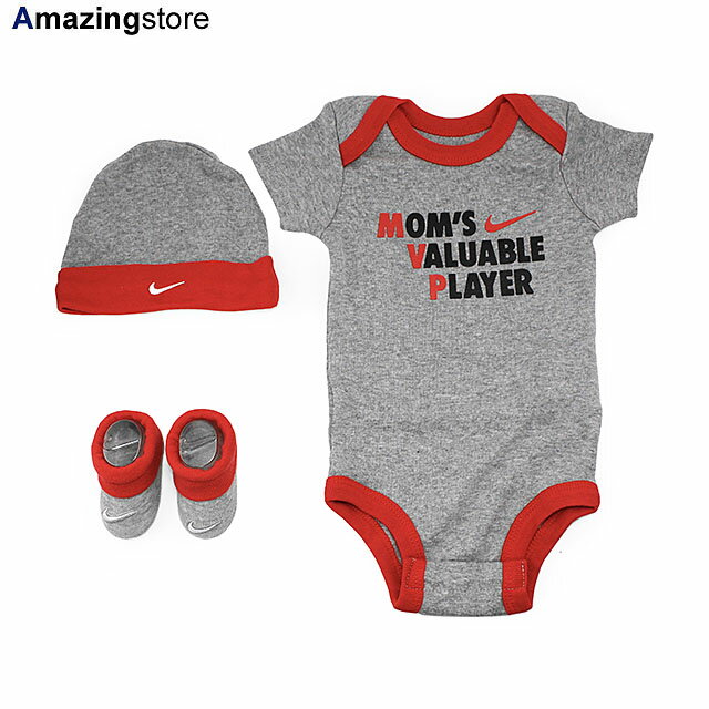 【あす楽 幼児用】ナイキ ロンパース 【NHN MVP 3 PIECE INFANT SET/DK GREY HEATHER】 NIKE チャイルド CHILD TODDER トダー ベイビー BABY ベビー ダークグレーヘザー [/GREY 22_2_2NIKE]