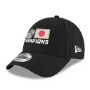 侍ジャパン 海外取寄 ニューエラ キャップ 9FORTY WBC 日本代表 NEW ERA 2023 WORLD BASEBALL CLASSIC CHAMPIONS LOCKER ROOM BLACK AD..