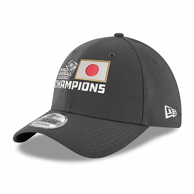 侍ジャパン 海外取寄 ニューエラ キャップ 39THIRTY WBC 日本代表 NEW ERA 2023 WORLD BASEBALL CLASSIC CHAMPIONS LOCKER ROOM REPLICA FLEX FIT CAP チャコール グレー /GREY 23_3 SAMURAI JAPAN