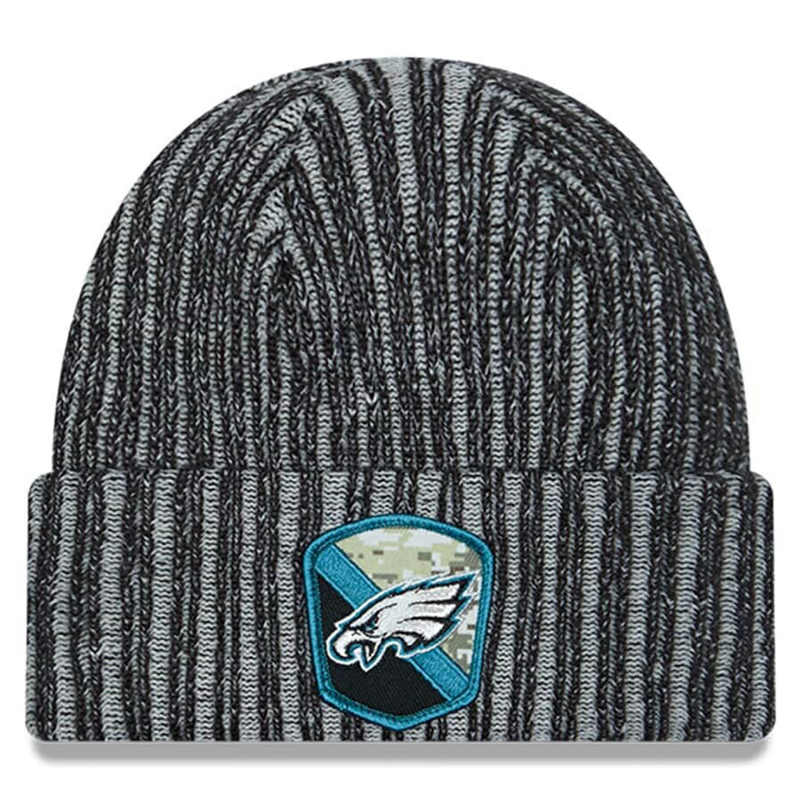 ニューエラ ニットキャップ ビーニー フィラデルフィア イーグルス NFL 2023 SALUTE-TO-SERVICE KNIT BEANIE BLACK NEW ERA PHILADELPHIA EAGLES ブラック /BLK 23_02_20NE