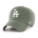 47ブランド キャップ ロサンゼルス ドジャース MLB CLEAN MOSS 47BRAND LOS ANGELES DODGERS クリーンナップ モス B-RGW12GWSNL-MSG 帽子 メンズ レディース 男女兼用 LOW PROFILE ロープロファイル 47キャップ