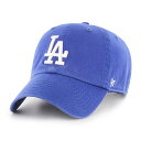 47ブランド キャップ ロサンゼルス ドジャース MLB CLEAN UP ROYAL BLUE 47BRAND LOS ANGELES DODGERS クリーンナップ ロイヤルブルー B-RGW12GWS-RYN 帽子 メンズ レディース 男女兼用 LOW PROFILE ロープロファイル 47キャップ