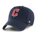 47ブランド キャップ クリーブランド ガーディアンズ MLB CLEAN UP NAVY 47BRAND CLEVELAND GUARDIANS クリーンナップ ネイビー B-RGW08GWS-NYL 帽子 メンズ レディース 男女兼用 LOW PROFILE ロープロファイル 47キャップ