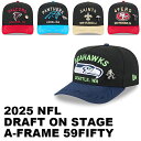 2025 NFL ドラフト選手着用 ニューエラ キャップ 59FIFTY NFL NFC 2025 ONSTAGE DRAFT A-FRAME FITTED C...