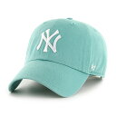 47ブランド キャップ ニューヨーク ヤンキース MLB CLEAN UP LAGOON BLUE 47BRAND NEW YORK YANKEES クリーンナップ ラグーンブルー B-RGW17GWSNL-LU 帽子 メンズ レディース 男女兼用 LOW PROFILE ロープロファイル 47キャップ
