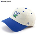 アメリカンニードル キャップ サンフランシスコ BALLPARK MICRO ICON STRAPBACK CAP IYORY-ROYAL BLUE AMERICAN NEEDLE SAN FRANCISCO アイボリー ロイヤルブルー 帽子 メンズ レディース 男女兼用 LOW PROFILE ロープロファイル