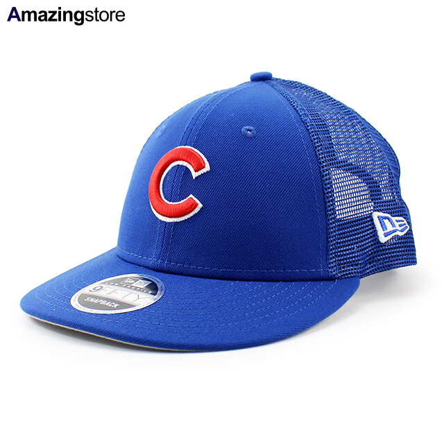 ニューエラ メッシュキャップ LP9FIFTY シカゴ カブス MLB TRUCKER MESH CAP BLUE NEW ERA CHICAGO CUBS LOW PROFILE スナップバック SNAPBACK 帽子 メンズ レディース 男女兼用 トラッカーキャップ ネイビー /NAVY 24_8