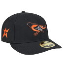 ニューエラ LP59FIFTY カーペット カンパニー ボルチモア オリオールズ MLB LOW-CROWN FITTED CAP BLACK CARPET C...