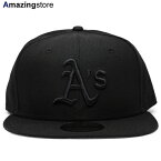 ニューエラ キャップ 9FIFTY オークランド アスレチックス MLB TEAM BASIC SNAPBACK CAP BLACKOUT NEW ERA OAKLAND ATHLETICS 帽子 メンズ レディース 男女兼用 ブラック /BLK 24_2RE_24_3RE_0301