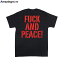 ハーフタイムワークス Tシャツ【FUCK&PEACE TV COLLABO POCKET T-SHIRT/BLK】HALFTIME WORKS [19_7_4 ポケTee 19_7_5]