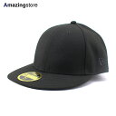 ニューエラ キャップ 59FIFTY BLANK LOW CROWN FITTED CAP LP BLACK BLACK FLAG NEW ERA 145246...