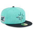 ニューエラ キャップ 海外取寄 59FIFTY シアトル マリナーズ 2025 MLB SPRING TRAINING BP FITTED CAP AQUA-N...