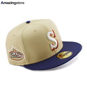 ニューエラ キャップ 59FIFTY シアトル マリナーズ MLB 25TH ANNIVERSARY FITTED CAP VEGAS GOLD NAVY NE...