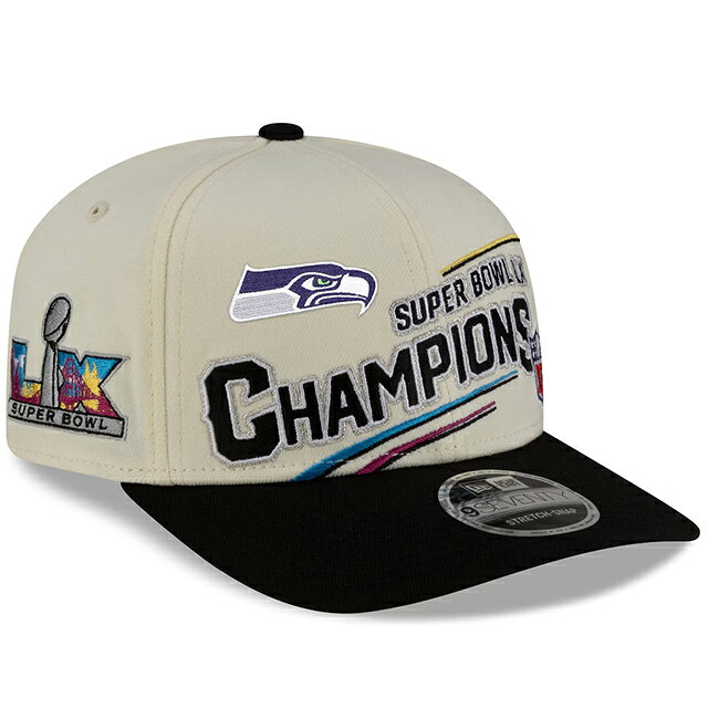 シアトル・シーホークス 迷彩柄キャップ NEW ERA フリーサイズ 19TWENTY NFL Super Bowl LX シアトル・シーホークス パレードキャップ