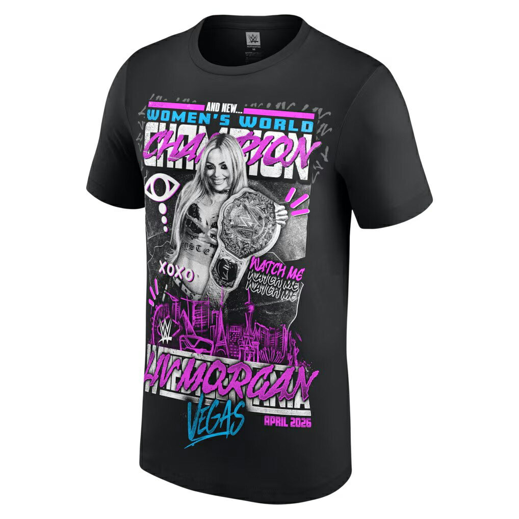 Rakuten - リブ モーガンモデル 海外取寄 WWE AUTHENTIC Tシャツ WRESTLEMANIA 42 WINNER T-SHIRT BLACK LIV MORGAN レッスルマニア RAW SMACKDOWN プロレス ロー TEE ティーシャツ ブラック /BLK 26_4