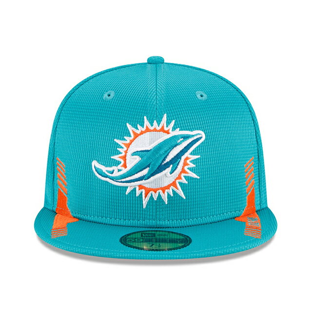 ニューエラ 59FIFTY マイアミ ドルフィンズ【2021 NFL SIDELINE/AQUA】 NEW ERA MIAMI DOLPHINS /AQUA21_10_3NE21_10_4